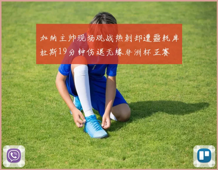 加纳主帅现场观战热刺却遭噩耗库杜斯19分钟伤退无缘非洲杯正赛