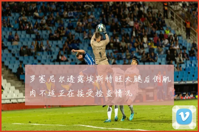 罗塞尼尔透露埃斯特旺大腿后侧肌肉不适正在接受检查情况